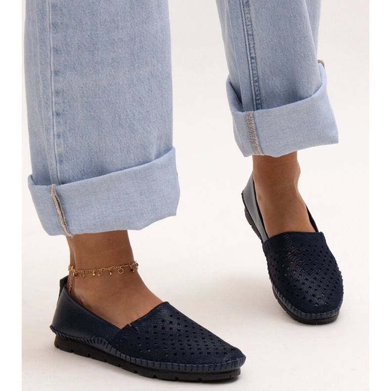 Evento Mornarsko plave kožne cipele marke Antone plava 1