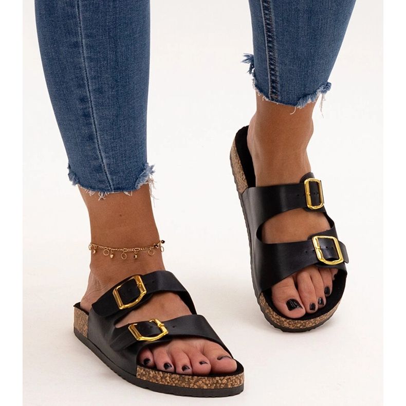 Crne japanke s Oline plutenim potplatom crna 1