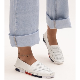 Evento Bijele ažurne kožne cipele marke Wendel bijela 1