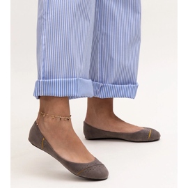 Sive klasične Dorris balerinke siva 1