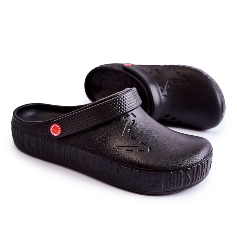 Muške lagane papuče Kroks Big Star II175001 crne crna 4