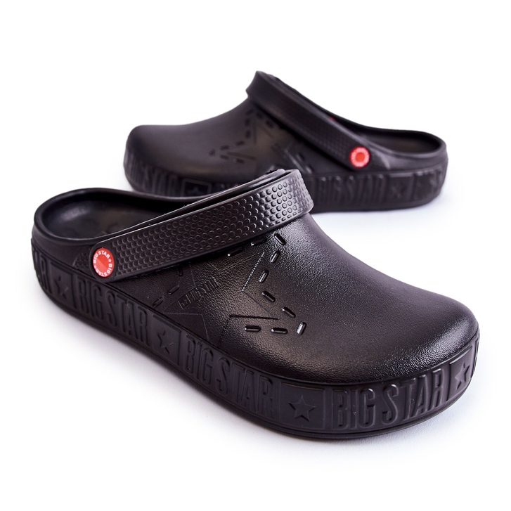 Muške lagane papuče Kroks Big Star II175001 crne crno 1