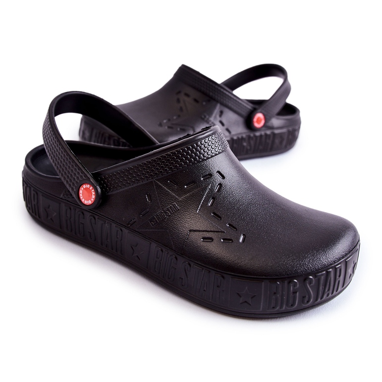 Muške lagane papuče Kroks Big Star II175001 crne crna 3