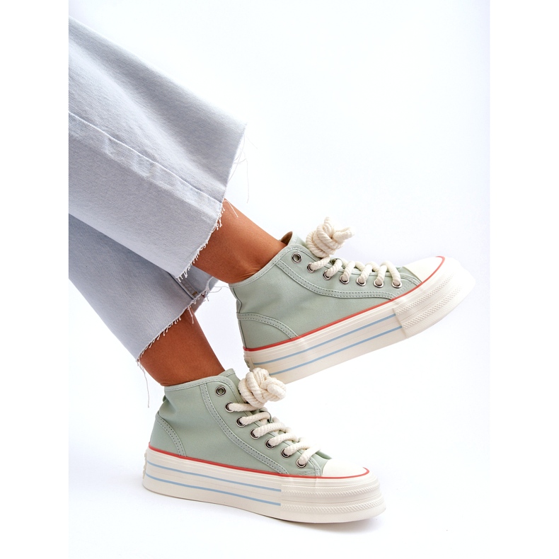 Seastar Ženske tenisice s platformom Mint Aineri zelena 5