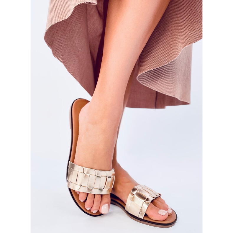 Lotts Gold ženske japanke zlatni 1