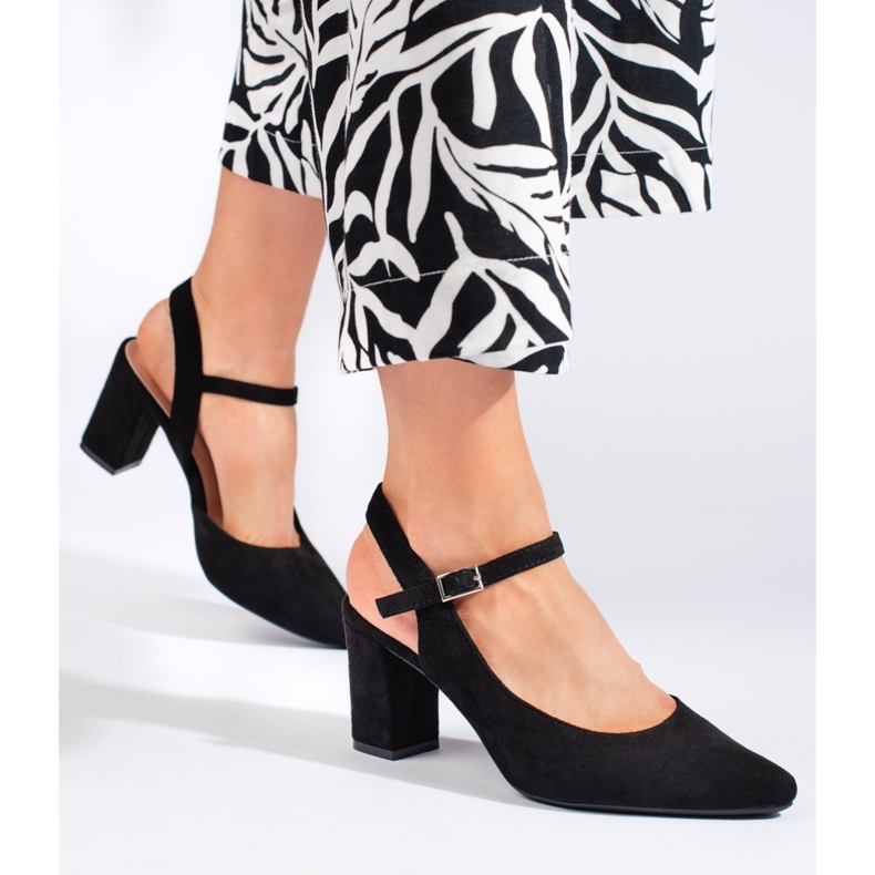 Elegantne ženske crne cipele Sergio Leone crno 1