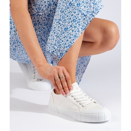 Udobne ženske bijele tenisice bijela 1