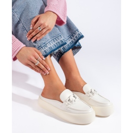 Ženske bijele japanke s platformom bijela 1