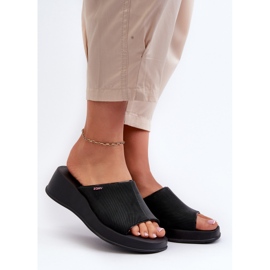 Mirisne ženske japanke na Wedge ZAXY LL285084 crne crna 2