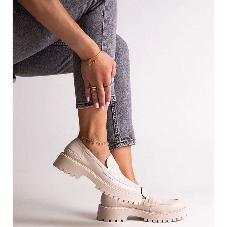 Bež kožne cipele Big Star LL274457 1