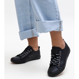 Crne tenisice od eko kože Big Star KK274106 crna 1