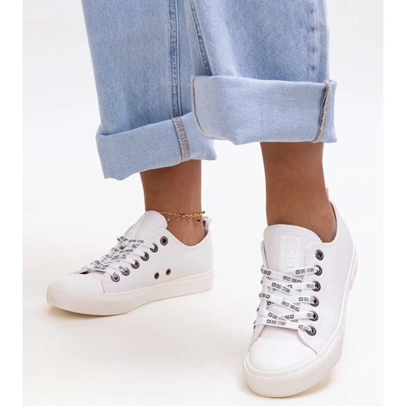 Bijele tenisice od eko kože Big Star KK274105 bijela 1