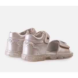 EVento Srebrne dječje sandale marke Bousquet srebro 1