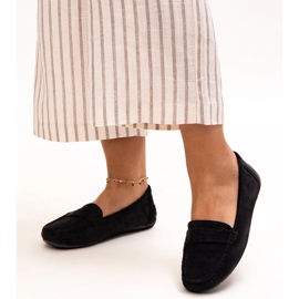 Crne klasične Morton mokasinke crna 1