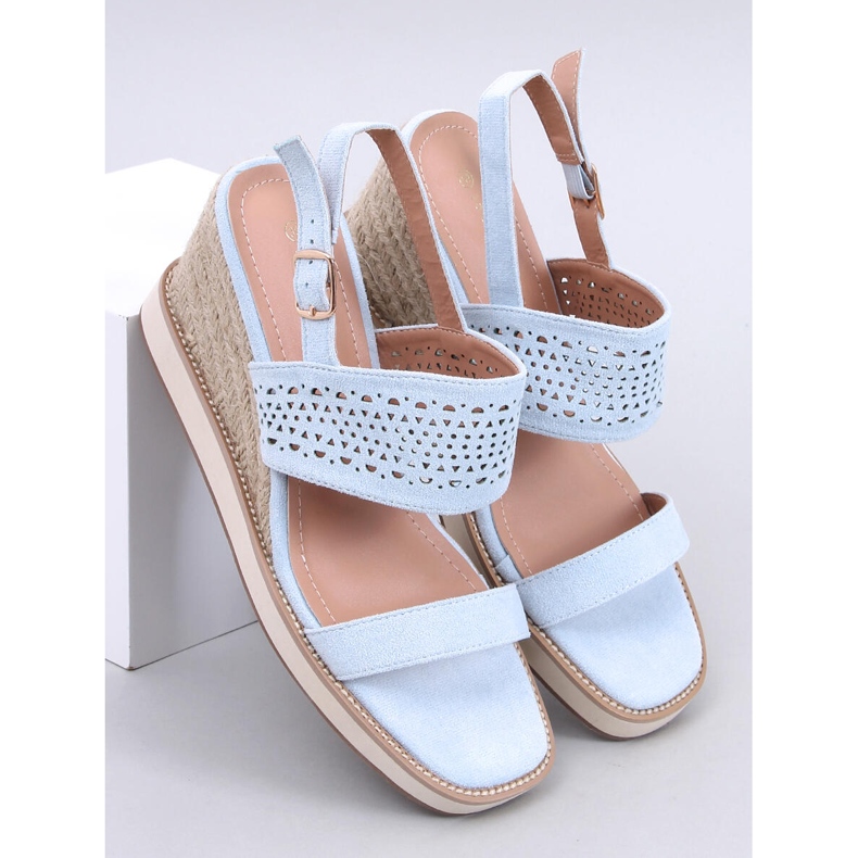 Debeve Blue espadrile sandale na klin plava 1