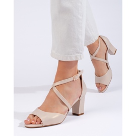 Elegantne zlatne sandale s remenčićima marke Sergio Leone zlatna 1