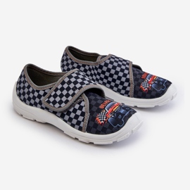 Udobne papuče za dječake s čičkom Befado 974Y540 Siva 1