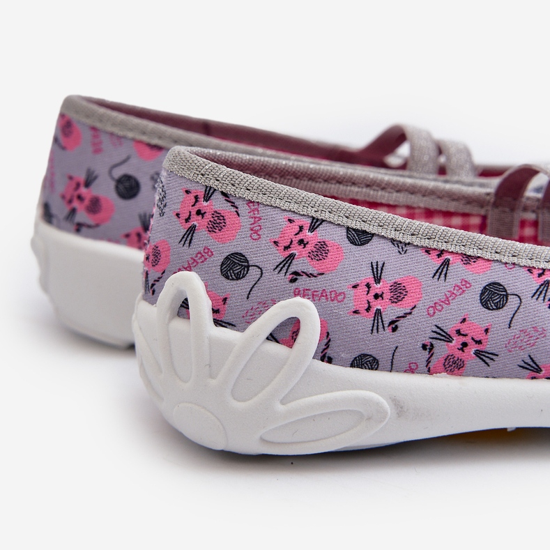 Befado Balerinke za djevojčice s mačićima 116Y327 Siva i Roza ružičasta 2