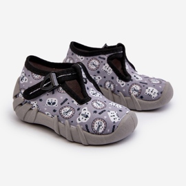 Udobne dječje papuče BEFADO 110N488 Sive siva 1