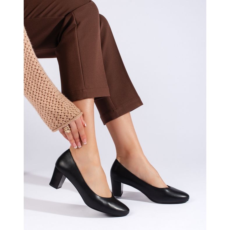 Sergio Leone Elegantne crne ženske cipele crno 1