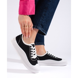 Crne ženske tenisice crno 1