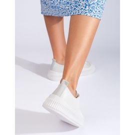 Sive ženske tenisice od ekološke kože siva 1