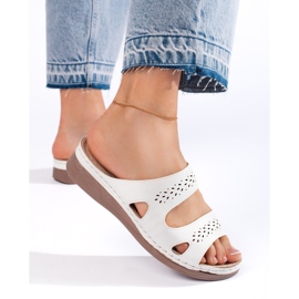 Udobne bijele ženske japanke bijela 1