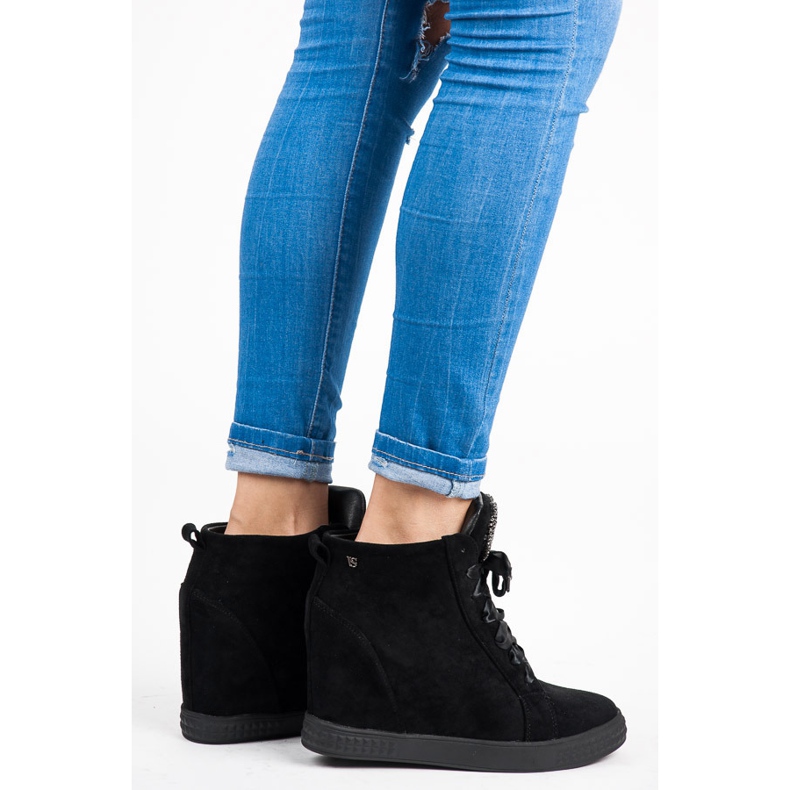 Vices New Collection Tenisice povezane vrpcom crno 2