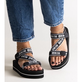 Crne sandale s platformom Big Star NN274A525 crna 1