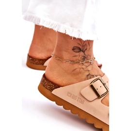 Klasične ženske papuče Big Star LL274478 Bež 1