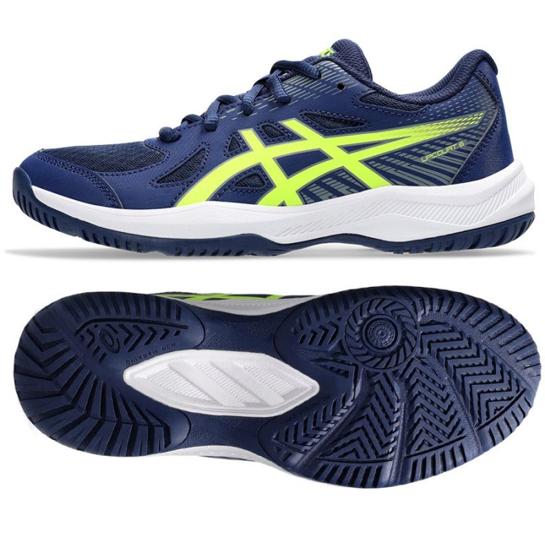 Asics Upcourt 6 Gs Jr 1074A045 400 tenisice za odbojku plava 1