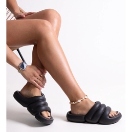 Crne pjenaste papuče Haile crna 1