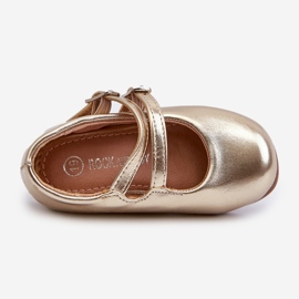 Dječje balerinke sa zlatnim Margenis remenčićima 1