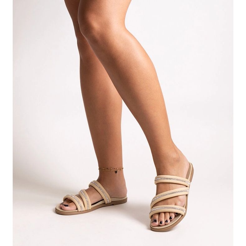 Bež japanke sa kamenčićima iz Martinele 1