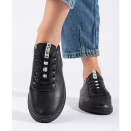 Seastar Crne ažur ženske tenisice crna 1