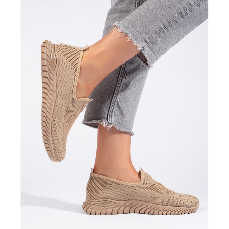 Smeđe tekstilne ženske tenisice smeđa 2