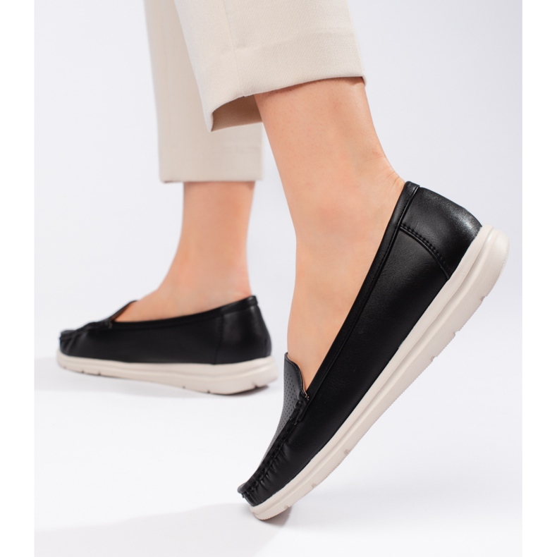 Ženske crne mokasine crno 1