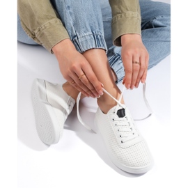 Seastar Ženske bijele ažur cipele na vezanje bijela 1