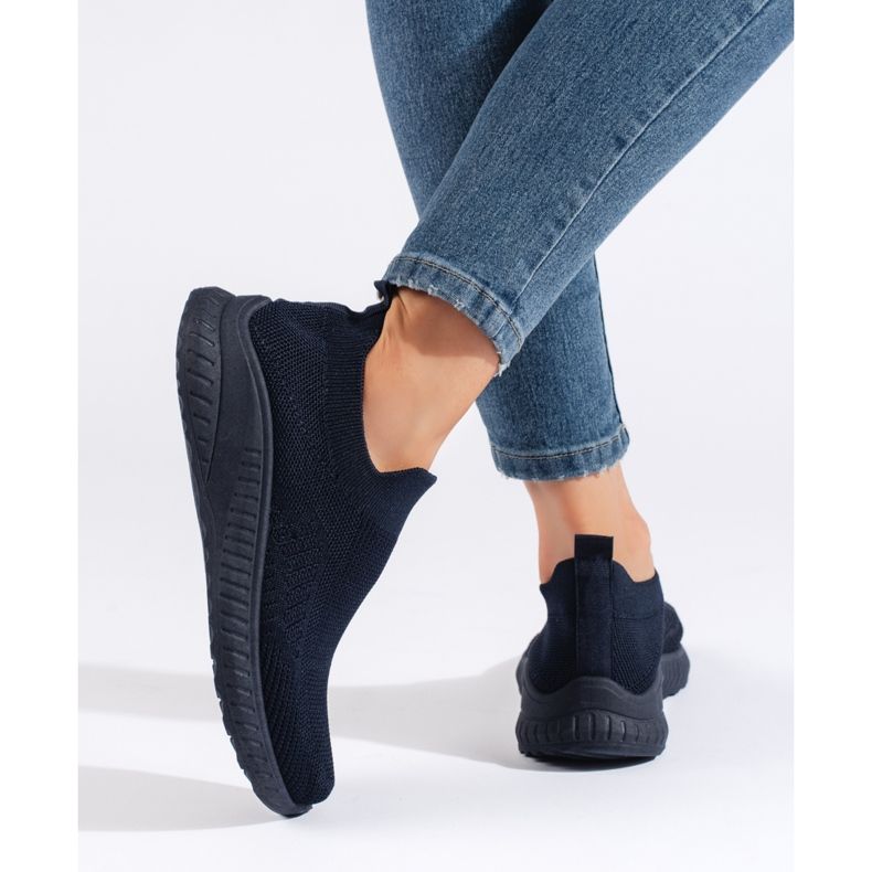 Ženske sportske cipele slip-on, tamnoplave plava 2