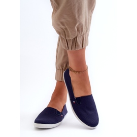 News Tenisice su klizne ženske mornarsko plave tenisice 24TX02-7655 plava 4