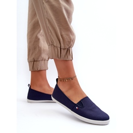 News Tenisice su klizne ženske mornarsko plave tenisice 24TX02-7655 plava 3