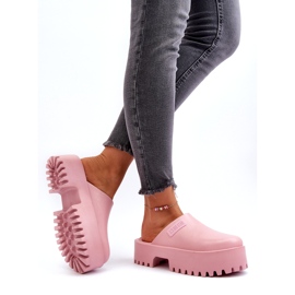 Ženske japanke na masivnom potplatu Big Star NN274020 Pink ružičasta 4