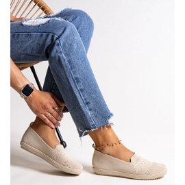 Slip-on tenisice od bež tkanine Shadhi 1