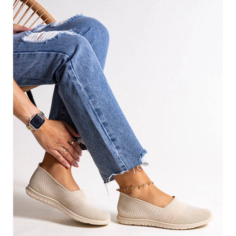 Bež slip-on tenisice Shalha 1