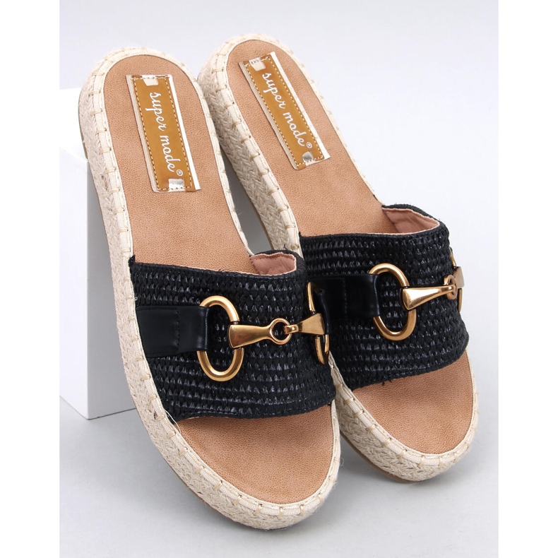 Maters Crne japanke s espadrilama crno 1
