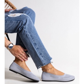 Yafia balerinke od sive tkanine siva 1