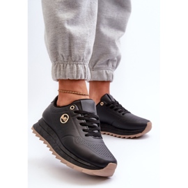 Ženske tenisice s platformom crne Rottiana crno 2