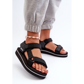 Ženske sandale s platformom Big Star NN274A532 crne crno 2