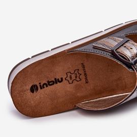 Udobne ženske japanke s kopčama Inblu CP000045 crne crno 1