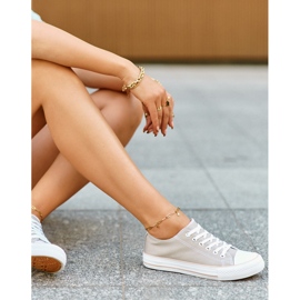 Ženske klasične niske tenisice tamno bež boje Lennabella 2